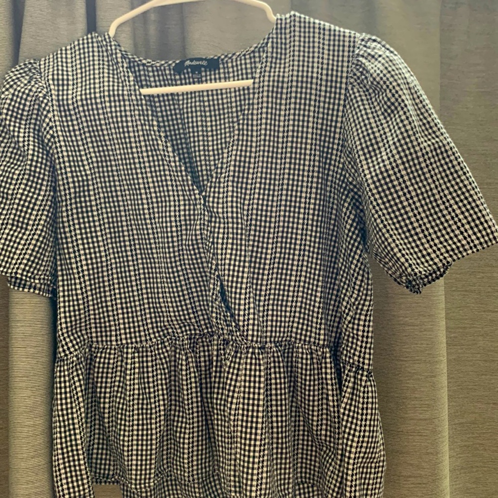 Madewell Peplum Top Medium